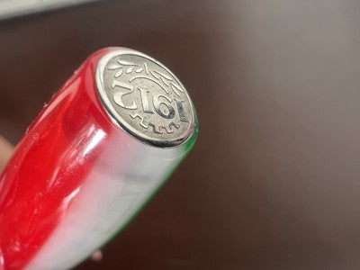 🔴 MONTEGRAPPA penna stilografica 1912 tricolore bianca rossa verde Italia RARA