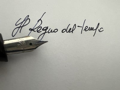 Scledense Stylo-Plume Stylo à Plume Celluloid Grande A Levier Vintage Prototyp