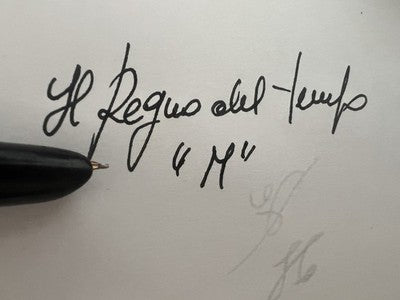 🔴 Penna stilografica scrivania a pulsante + penna a sfera stilofori vintage