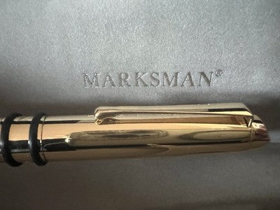 Marksman Stylo-Plume Stylo à Plume Or F Avec Cartouches Pelikan Écrit