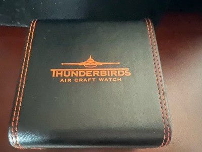 🔴 THUNDERBIRDS box scatola orologio rigida design aeronautico Air Craft Watch