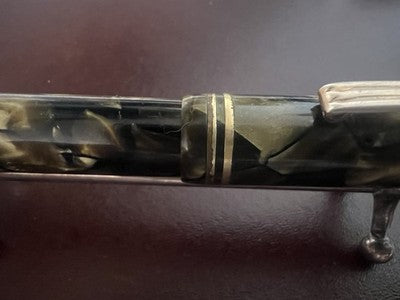 Neptune Stift Füllfederhalter Zelluloid Docet Feder Gold Flex Vintage