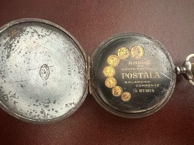 🔴 POSTALA orologio tasca ancora porcellana vintage parti ricambio riparazione