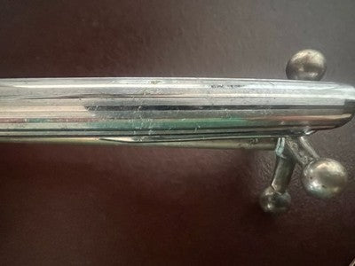 Aurora Pen Sphere Mille Stripe Chrome Marking Vintage Years 1960 C