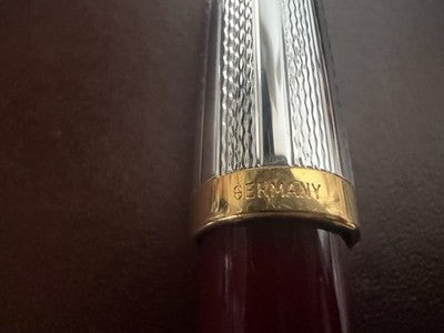 🔴 REFORM penna stilografica bordeaux cappuccio guillocchè M Germany vintage