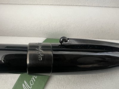 Montegrappa Pen Fountain Pen (M) Fortuna Black Plated Ruthenium New