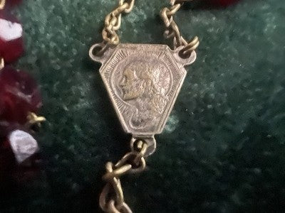 🔴 SET CUCITO Santo Rosario metro ditale infila aghi da viaggio astuccio vintage