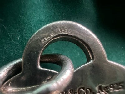 Tiffany & Co.Pendant Heart Silver 925 With Double Punch And Case