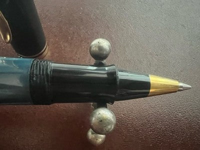 🔴 PELIKAN penna sfera K200 Marbled Blue venature iridescenti vintage 1980