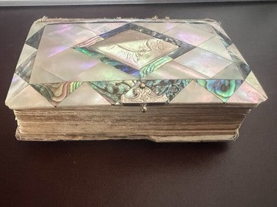 🔴 Libro di preghiere La Via del Paradiso del 1892 mosaico effetto madreperla