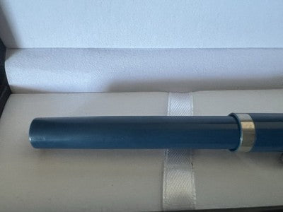 🔴 SHEAFFER penna stilografica BLU pennino M medio No Nonsense vintage B
