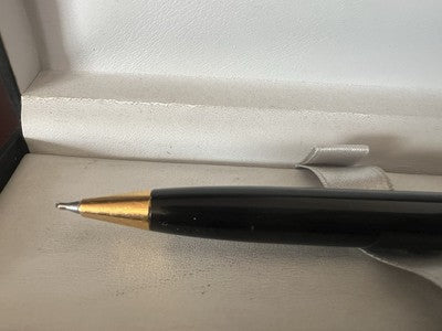 🔴 Matita meccanica INOXCROM lacca nera profili dorati