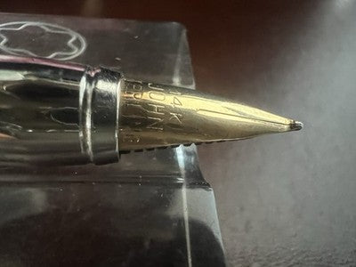 🔴 JHON STERLING penna stilografica sezione pennino oro 14 carati vintage