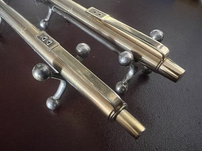 🔴 PAPERMATE penna sfera e matita dorata satinata Made in USA scrivono vintage