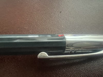 🔴 WATERMAN penna a sfera grigia meccanismo pulsante a scatto vintage