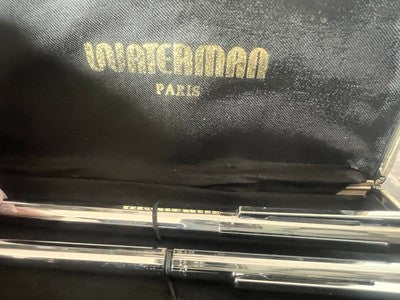 🔴 WATERMAN penna stilografica cromata Graduate e sfera set completo