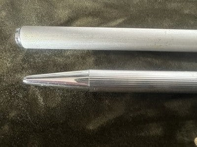 Stylo Plume und Stylo À Bille Chromés Avec Étui Et Cartouches 