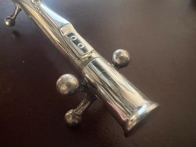 Pencil Lecce Pen Mechanical Chrome Clip With Sphere Marking Vintage