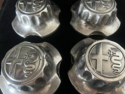🔴 ALFA ROMEO original hubcaps Alfasud Sprint TI 70s 80s SET 4 