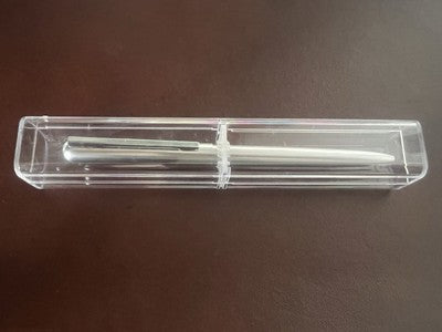 🔴 WATERMAN penna sfera cromata scrive con scatola vintage