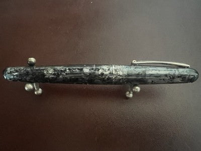 🔴 MONTEGRAPPA Elmo Ambiente Charcoal Füllfederhalter, F-Feder, neu NOS 