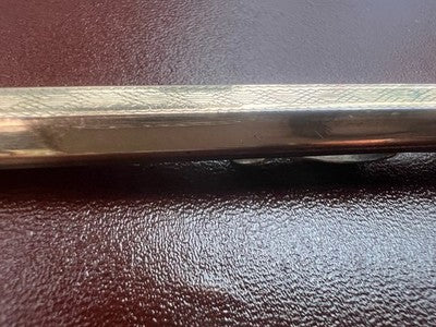 🔴 Matita meccanica 2 placcatura oro esagonale guilloché specchiata vintage