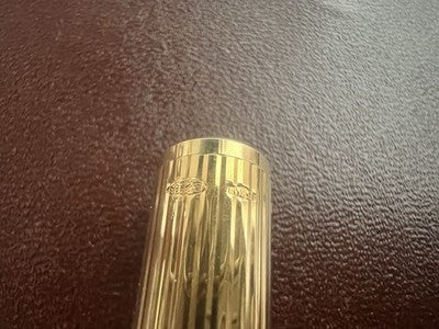 🔴 AURORA stilografica Hastil vermeil Argento 925 placcata ORO scrive vintage