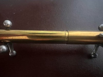 🔴 NORMAN G penna sfera metallo massiccio a scatto rara USA vintage