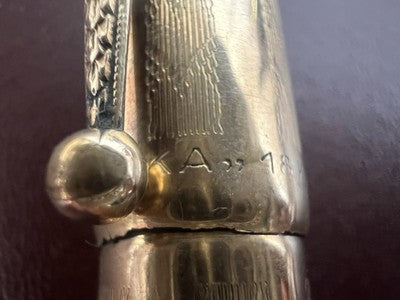 Enrika Stift Füllfederhalter Selbsteinzug Feder Gold Funktionstüchtig Vintage
