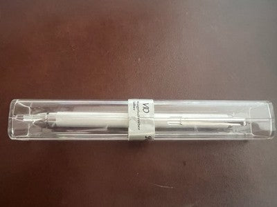 🔴 PELIKAN penna sfera V10 a scatto scrive finitura argento vintage astuccio NOS