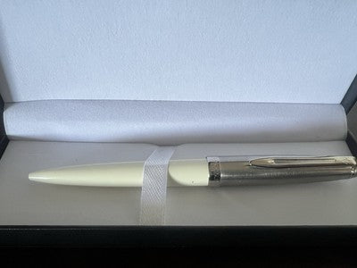 🔴 WATERMAN penna sfera Embleme cromata satinata panna profili lucidi scrive