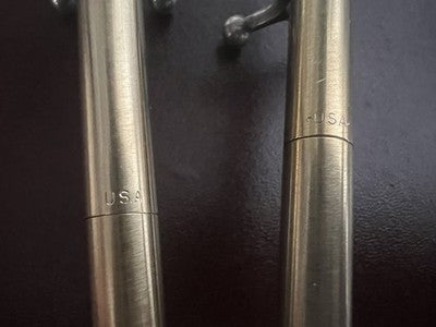 🔴 PAPERMATE penna sfera e matita dorata satinata Made in USA scrivono vintage
