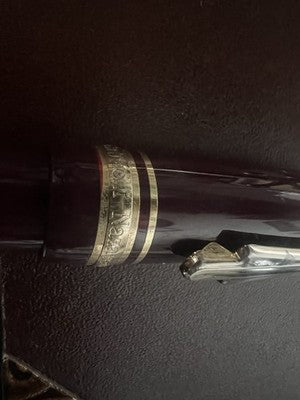 Nazareno Gabrielli Bordeaux Fountain Pen Piston F Nib Case