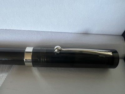 🔴 SHEAFFER penna stilografica grigia a cartuccia pennino F No Nonsense vintage