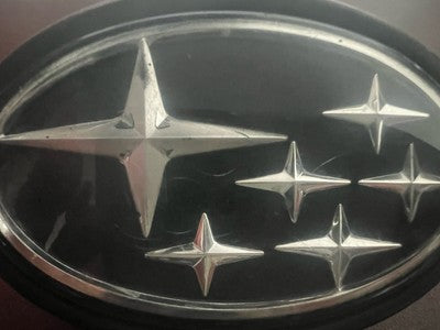 🔴 SUBARU logo auto IMPREZA emblema stemma scritta con inserti