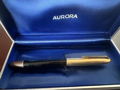 🔴 AURORA Füllfederhalter, 88K Aquila Goldfeder, Größe F, Vintage, Nr. 1830185 
