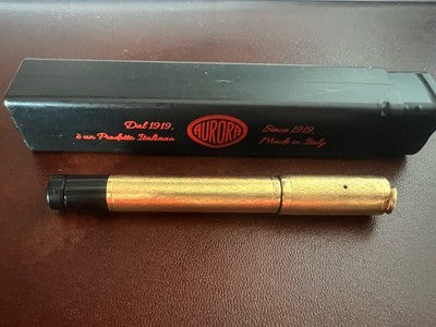 Red Aurora Fountain Pen Number 1 Retractable Flexible Gold Nib Vintage