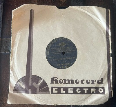 Gramophone Concert Record 78 RPM Shellac V.M.4241 The Minstrels