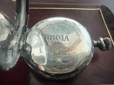 🔴 Orologio tasca ARGENTO 800 donna da revisionare parti vintage GIOIA n. 27