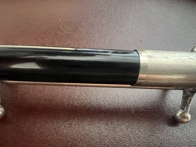 Lus Stift Füllfederhalter 59 Schwarz Mit Kapuze Chrom Schreibt Vintage 1950 No