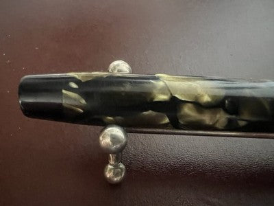 🔴 NETTUNO penna stilografica celluloide Docet pennino ORO flessibile vintage