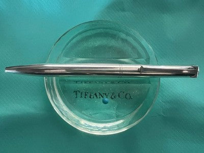 TIFFANY &amp; Co Ballpoint Pen Solid STERLING SILVER 925 Heavy Weight Writes 