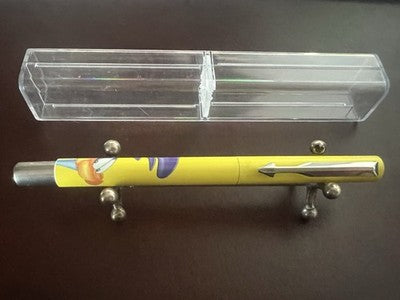 🔴 PARKER penna sfera gialla Warner Bros 1998 con refill roller