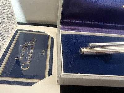 dior Stylo-Plume Stylo à Plume Argent 925 Montblanc Or M 31312 CD NOS