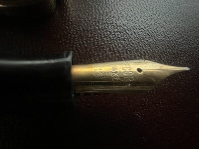 Record Stylo-Plume Stylo à Plume Stylo Plume Or 14KT Bouton Écrit Vintage B