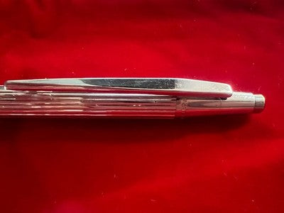 🔴 MONTBLANC penna sfera Noblesse in metallo cromato lucido scrive vintage
