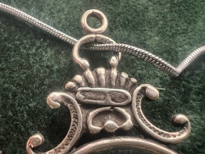 🔴 Collana Argento 925 con ciondolo lente di ingrandimento vintage