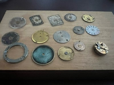 Zifferblätter Uhren Swiss Bulova Licin Sabrix Microma Silber Orenz Vic La
