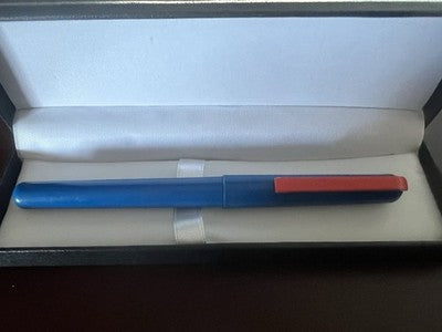 KREUZER Fountain Pen Blue Orange Cartridge Germany Vintage '70