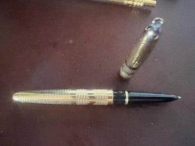 Lalex Penne à Bille Dorées Scrivono Avec Boîte Vintage
